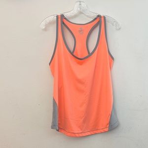 Old Navy Active tank top, orange/gray, size M
